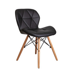 Стул COLIN, черный/дерево