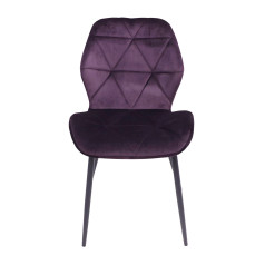 Стул CONGO NEW, темно-сливовый велюр G062-56/черный