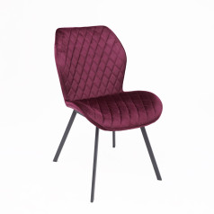 Стул HARVEY, винный велюр G062-35/черный