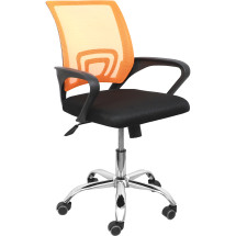 Кресло поворотное RICCI, NEW (оранжевый+черный)