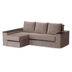 Диван угловой Браун" угол ЛВ "7" ткань Nevada Mocca"