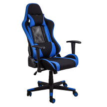 Кресло поворотное OPTIMUS, ткань/сетка, черный+синий
