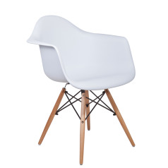 Стул KORD ARM PP белый/дерево