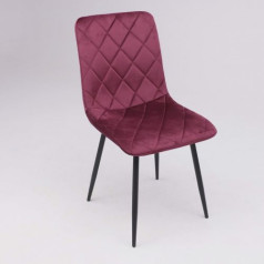 Стул FIONA, винный велюр G062-35/черный