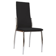 Стул DENVER, черный/хром