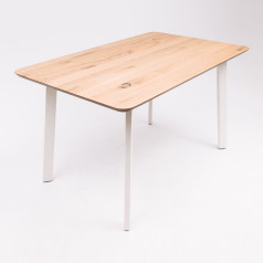 Стол МАЙОН, 130*80*74, дуб натуральный/белый (ПР-2 DSW (Т27) (02) КС-60)