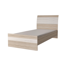 Кровать одинарная Коламбия (90) КЛ-001-3 (С основанием) дуб белый/сонома
