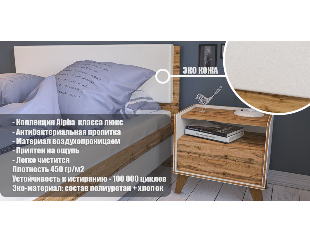  Кровать Сканди МН-036-20