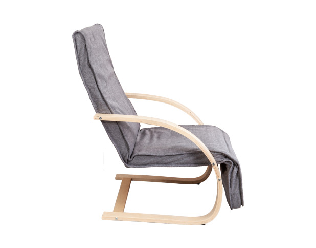 Кресло для отдыха GRAND, ткань, серый