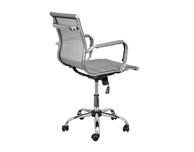 Кресло поворотное ADEL, NEW, сетка-серебро