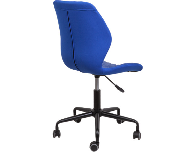 Кресло поворотное DELFIN, ECO/ткань, синий