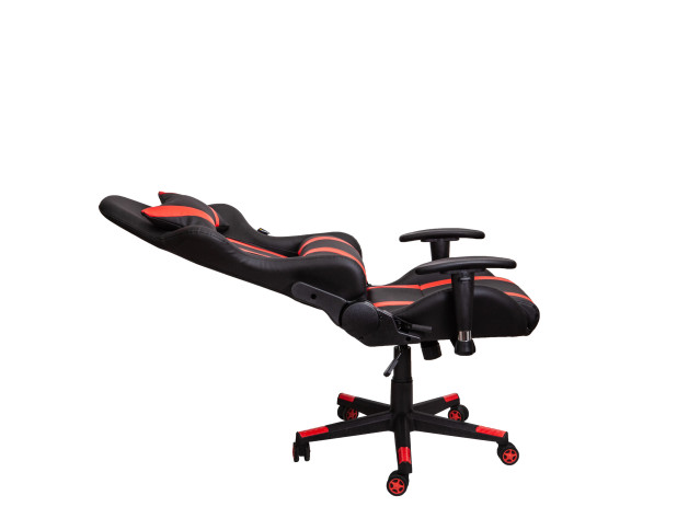Кресло поворотное GAMER, ECO (черный+красный)
