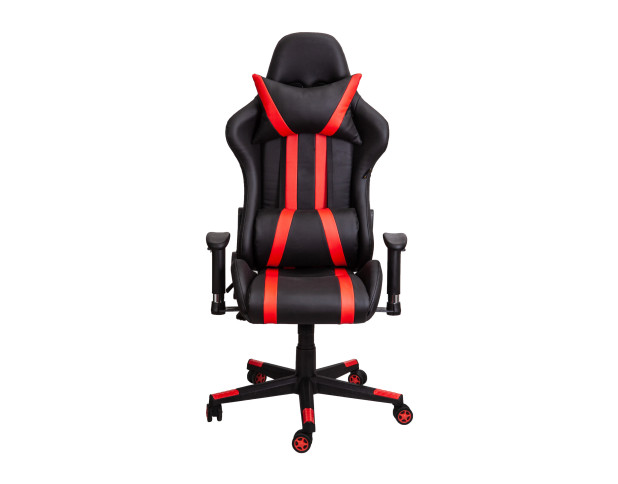 Кресло поворотное GAMER, ECO (черный+красный)