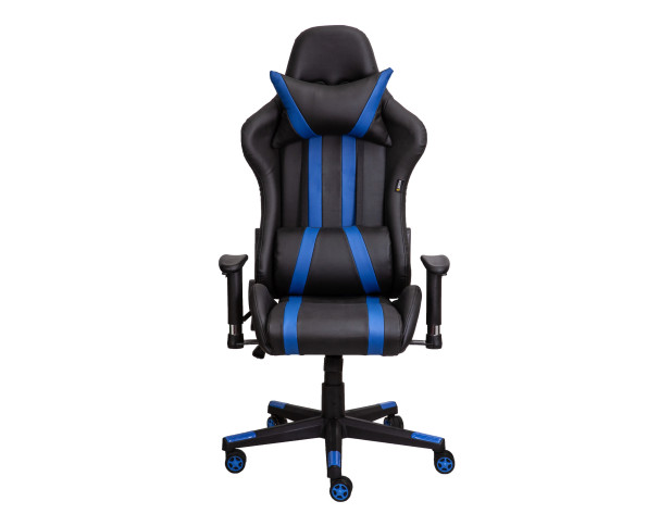 Кресло поворотное GAMER, ECO (черный+синий)