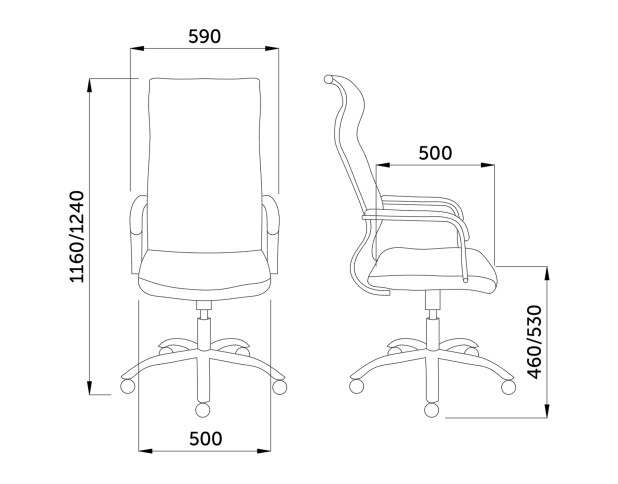 Кресло поворотное GRID A, ECO, бежевый