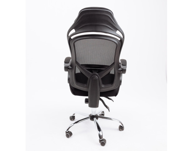 Кресло поворотное KYLE, ткань/сетка, черный