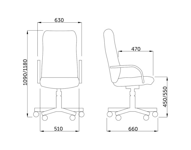 Кресло поворотное MANAGER SP-A (чёрный), N