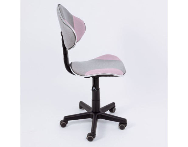 Кресло поворотное MIAMI, серый/розовый