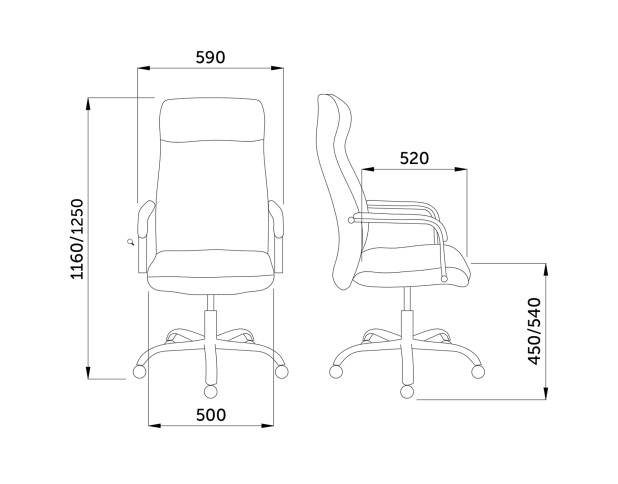 Кресло поворотное PILOT A, ECO, бежевый
