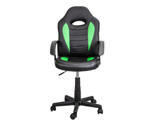 Кресло поворотное RACE, салатовый+черный