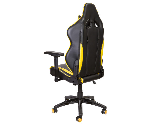 Кресло поворотное RAPTOR, ECO, черный+желтый