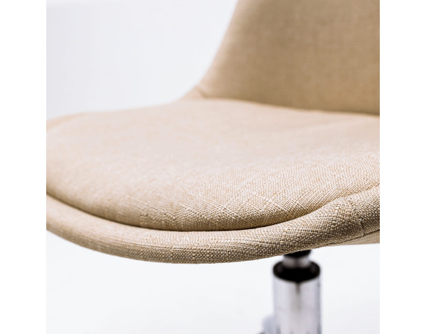 Кресло поворотное SHELL, ткань, (светло-бежевый)