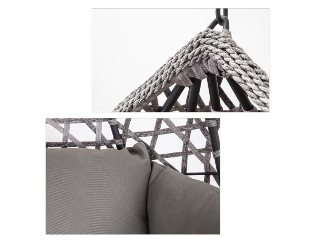 Кресло подвесное HAWAII, (серый/серо-бежевый)