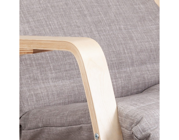 Кресло-качалка SMART, ткань, серый