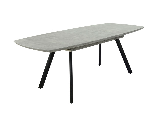 Стол ACCENT, 160(200)*90*75 (Бетон/черный)