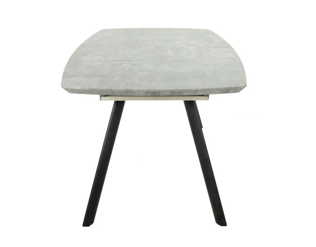 Стол ACCENT, 160(200)*90*75 (Бетон/черный)