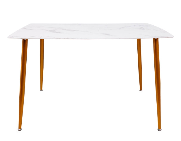 Стол SEVILLE, 120*80*76, (Мрамор/золотой)