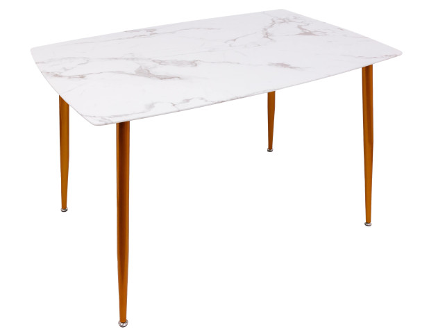Стол SEVILLE, 120*80*76, (Мрамор/золотой)