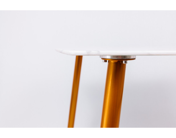 Стол SEVILLE, 120*80*76, (Мрамор/золотой)