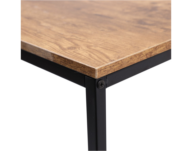 Стол письменный OPAL, темный орех/черный металл, 1000*600*750