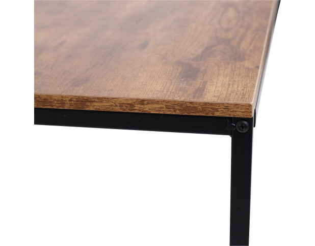 Стол письменный OPAL, темный орех/черный металл, 1000*600*750