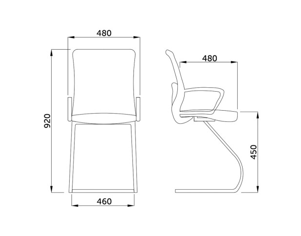 Стул ALEX, черный