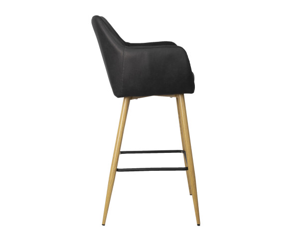 Стул ALTER, барный, черная ткань 101/дерево