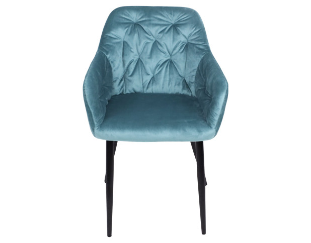 Стул DINAR, морская волна велюр/черный