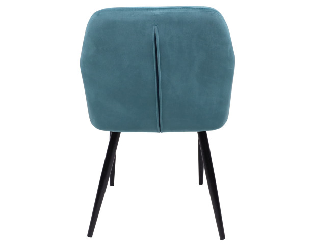 Стул DINAR, морская волна велюр/черный