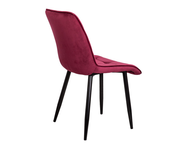 Стул FRED, винный велюр HLR-38/черный