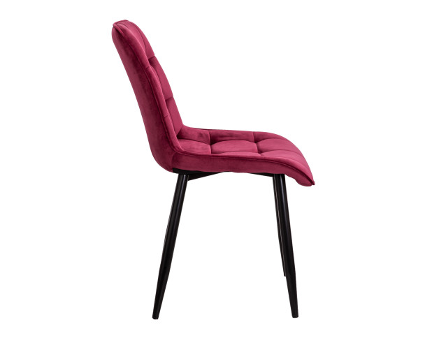 Стул FRED, винный велюр HLR-38/черный