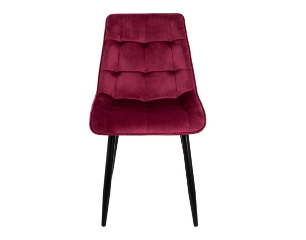 Стул FRED, винный велюр HLR-38/черный