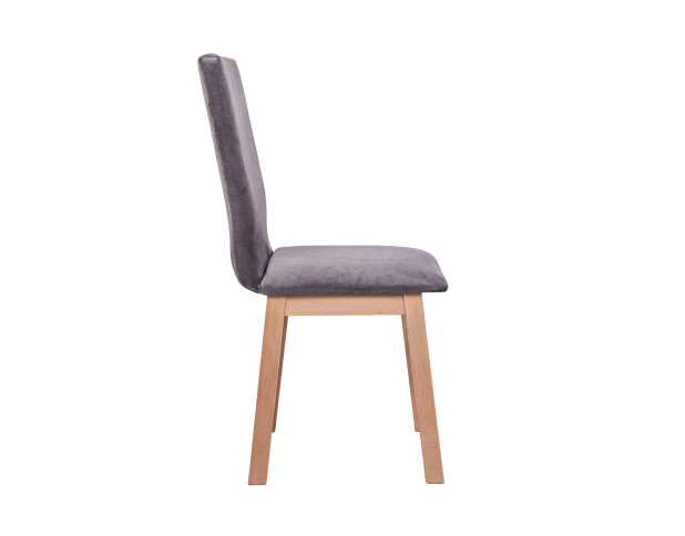 Стул HUGO 5, серый 26Х/бук натуральный