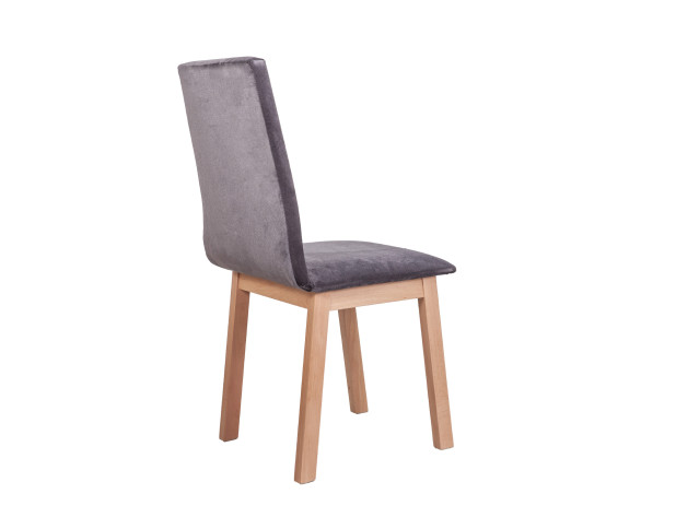 Стул HUGO 5, серый 26Х/бук натуральный