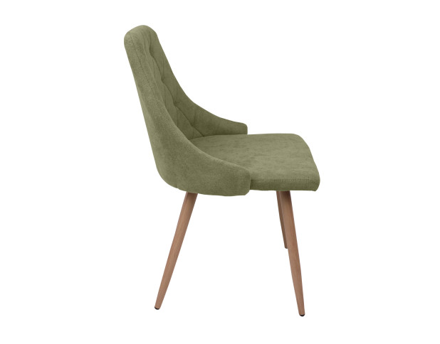 Стул LARA, св.-зеленая ткань1701-06/дуб