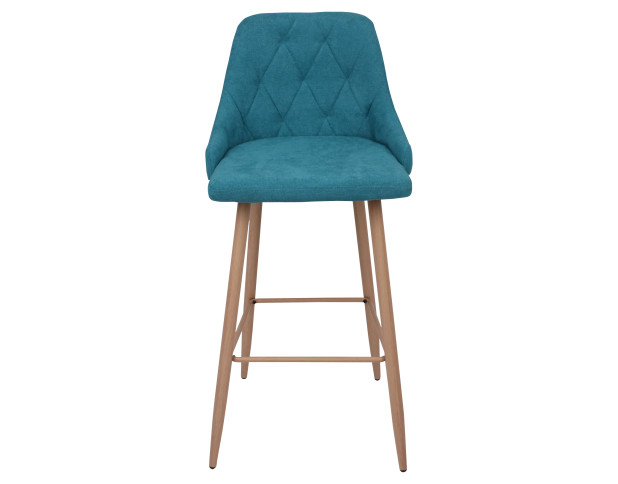 Стул LARA,2 , барный, бирюзовая ткань 1701-21/дуб
