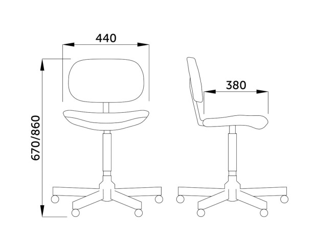 Стул LOGICA GTS C-38Q, N