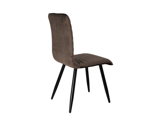 Стул MAKO, (коричневый велюр HLR-49/черный)