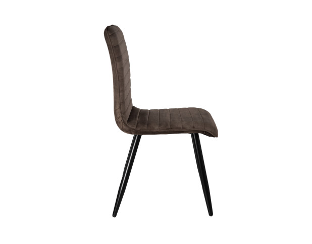 Стул MAKO, (коричневый велюр HLR-49/черный)