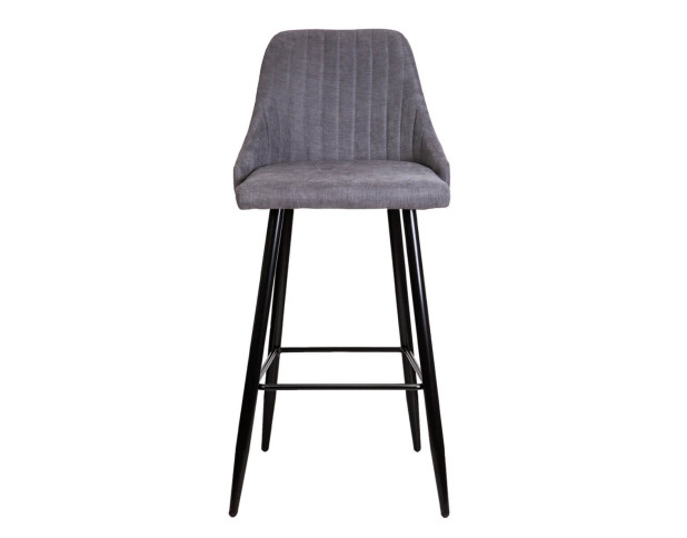 Стул MEGAN-2, барный, темно-серая ткань 1701-30/черный